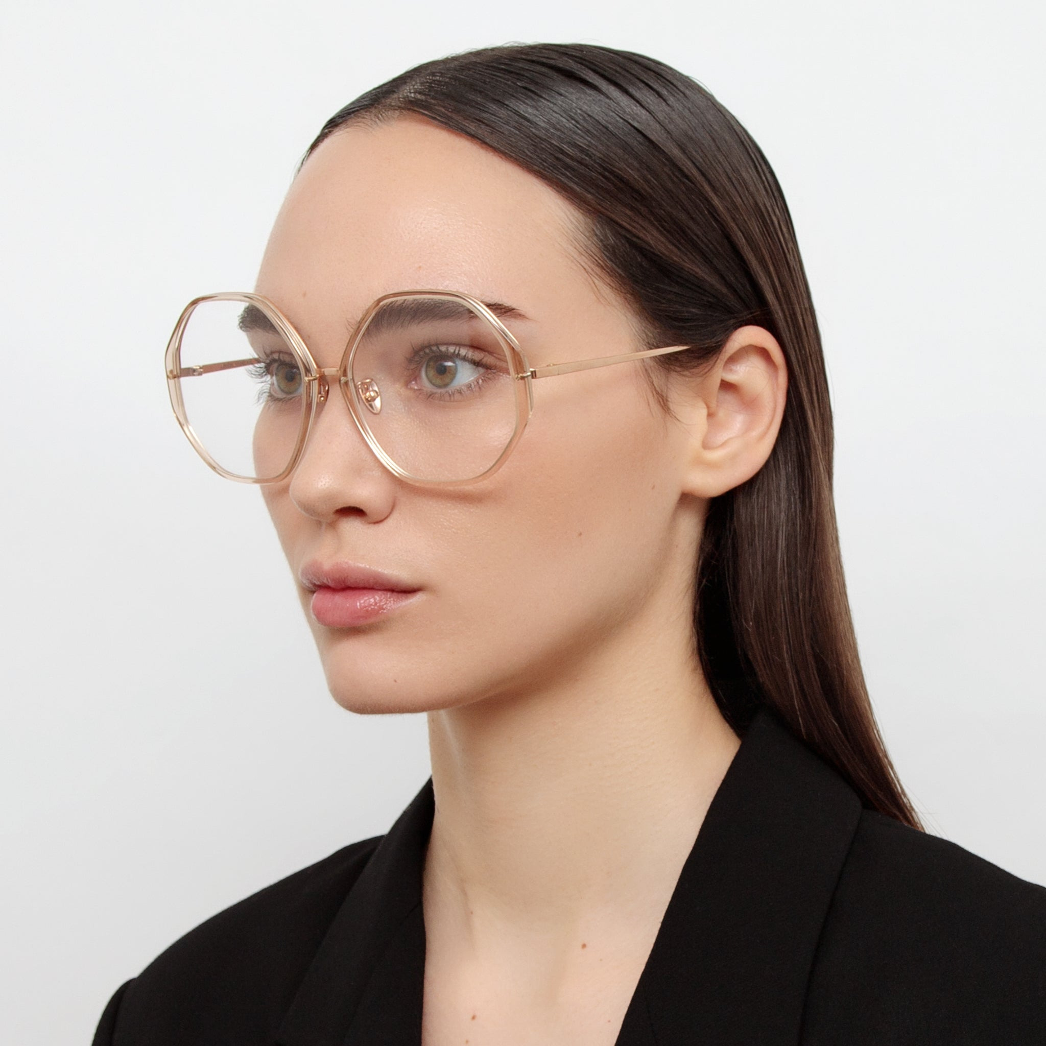 ⭐️Linda LINDA FARROW THE ALONA | OVERSIZED OPTICAL FRAME IN CLEAR