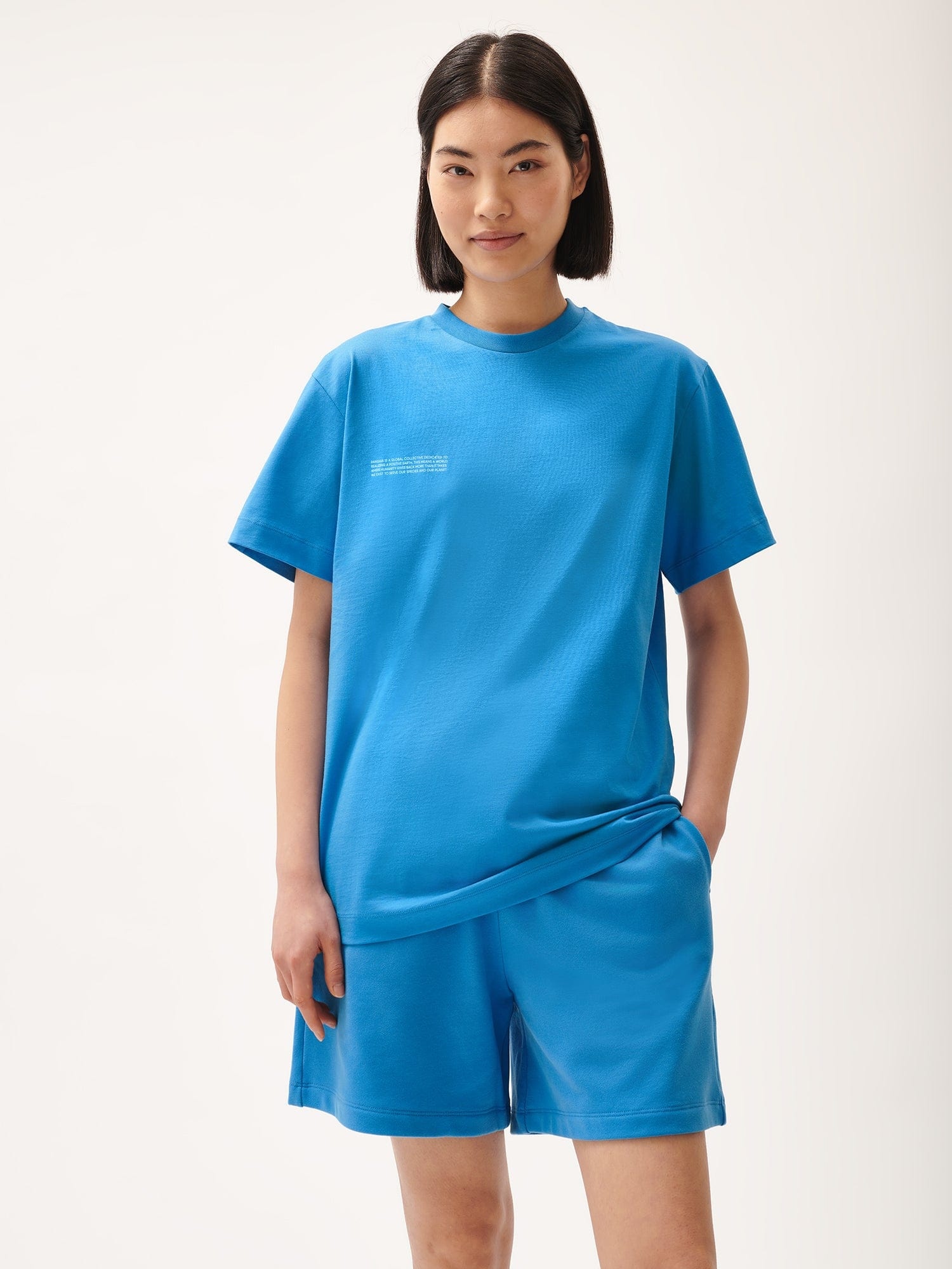Womens 365 Midweight T-shirt - Geyser Blue - 2