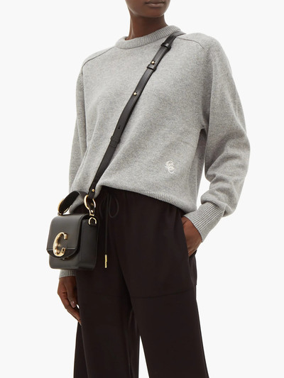 Chloé Festive monogram-embroidered cashmere sweater outlook