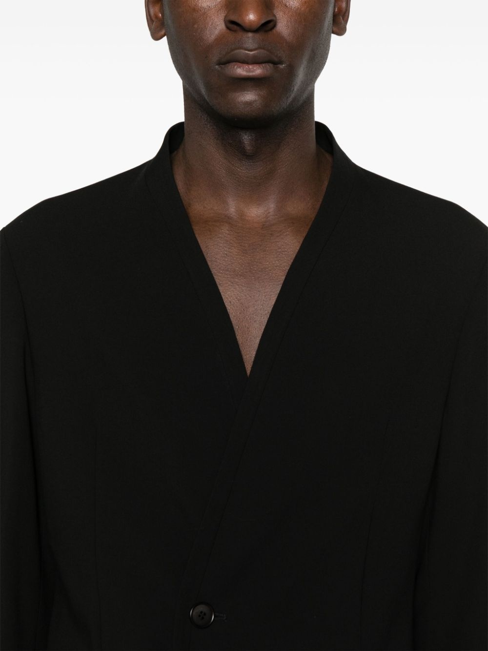 single-breasted virgin wool suit - 5