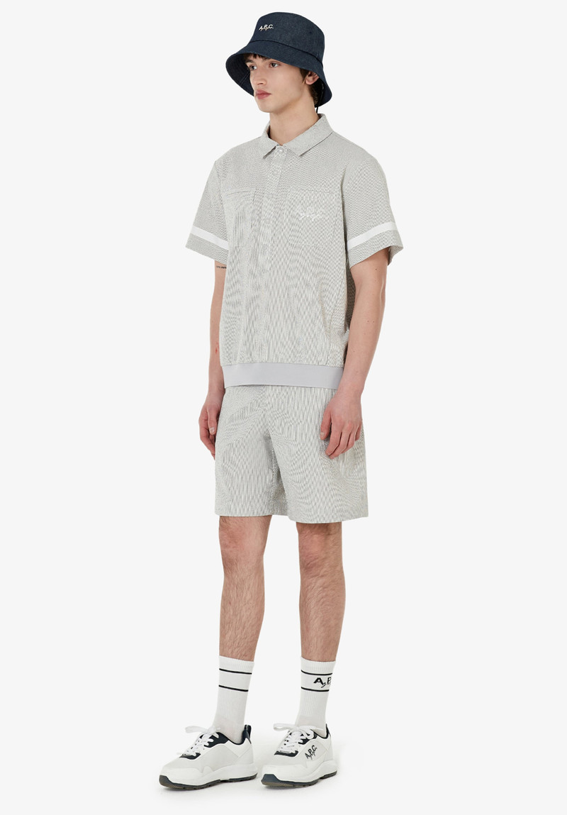 SEERSUCKER POLO A.P.C. GOLF 8