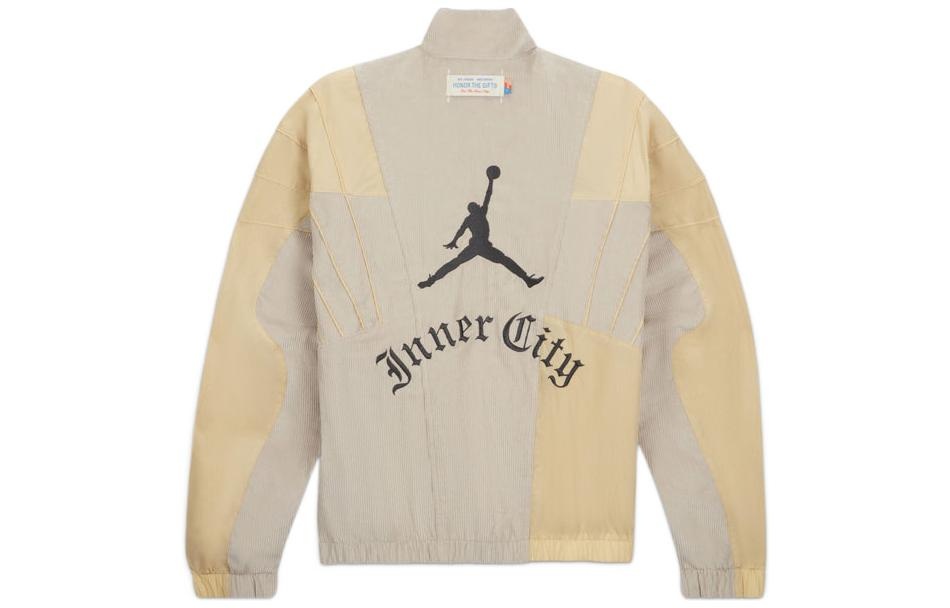 Air Jordan x HTG Crossover Contrast Color Stitching Logo Stand Collar Jacket Asia Edition DJ7976-236 - 2
