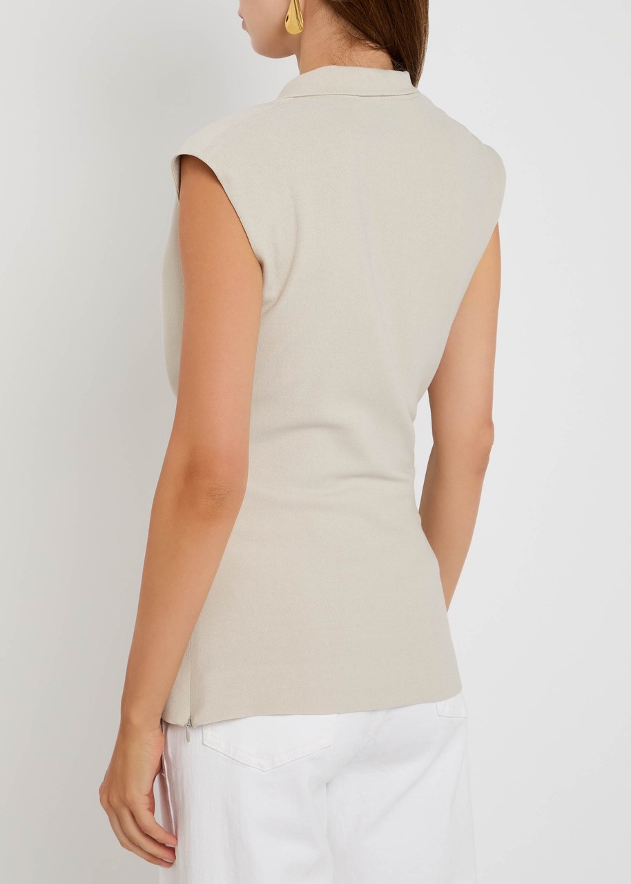 Tove Nula Draped Crepe-de Chine top - 3