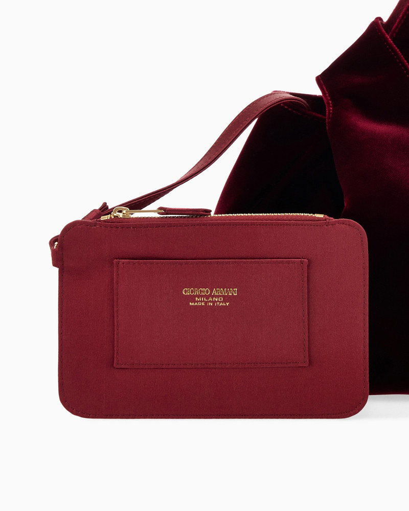 SCULPTURAL VELVET HANDBAG WITH KNOTTED HANDLE 5