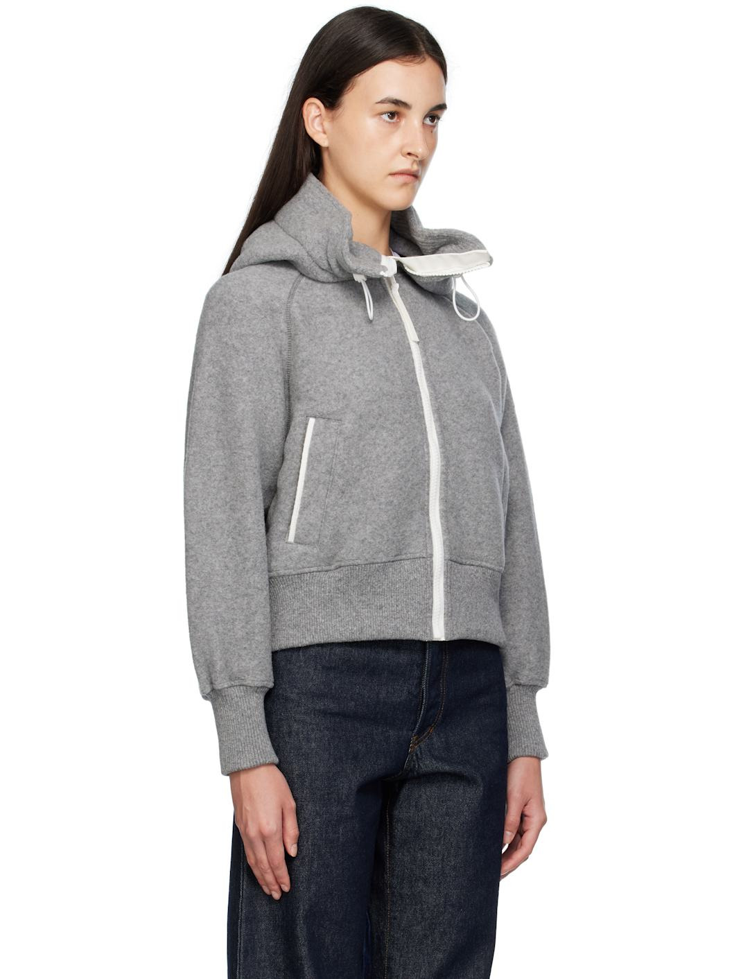 Gray 'White Label' Chilliwack Kind Fleece Bomber Jacket - 2
