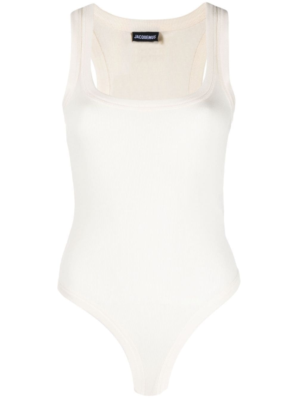 fine-ribbed cotton bodysuit - 1