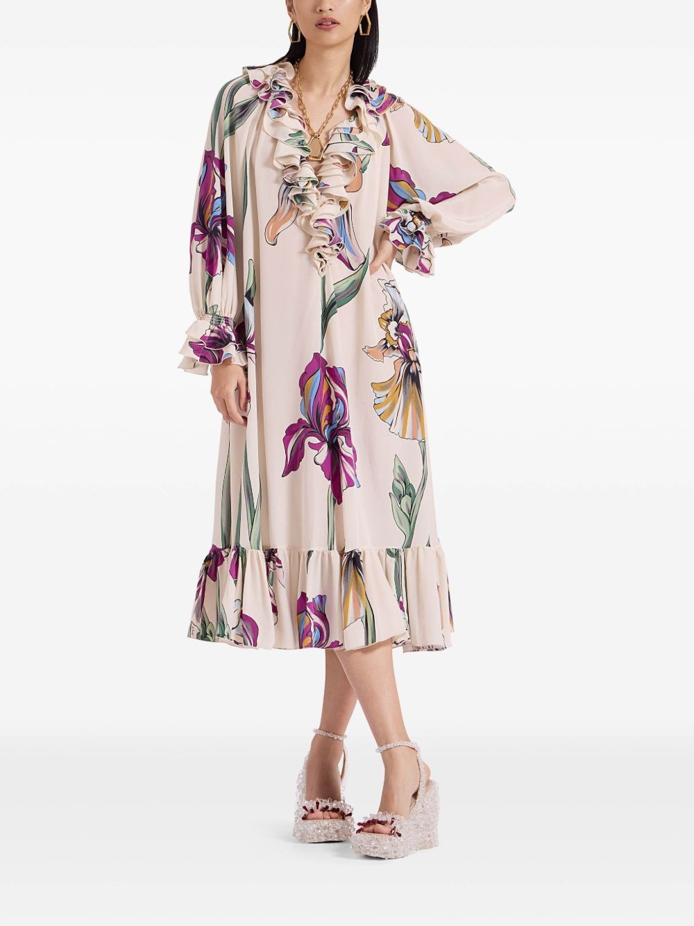 Jude floral-print midi dress - 2