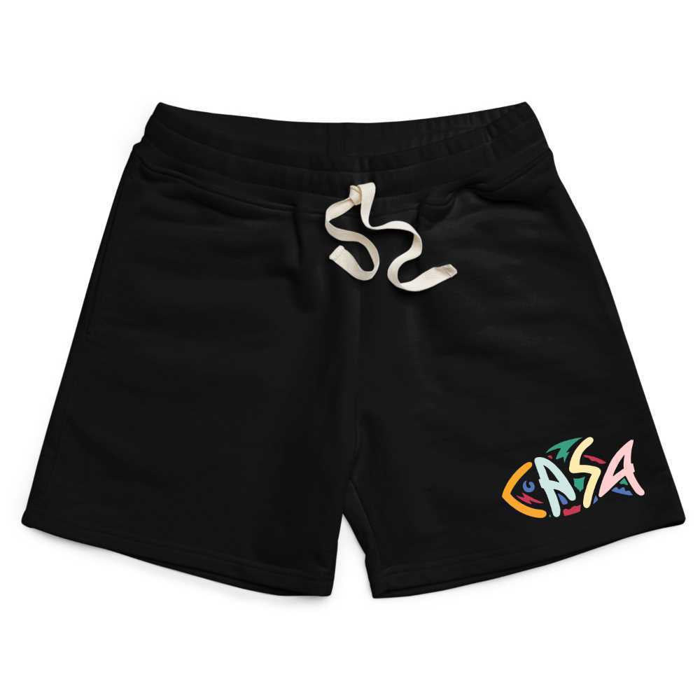 The Fish Puff Print Sweatshort - 1