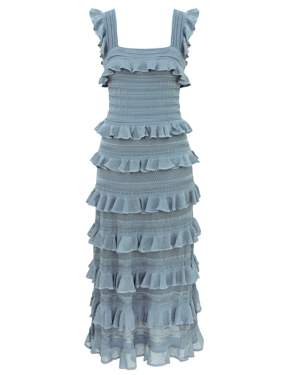 CLASH LACE FRILL DRESS - 1