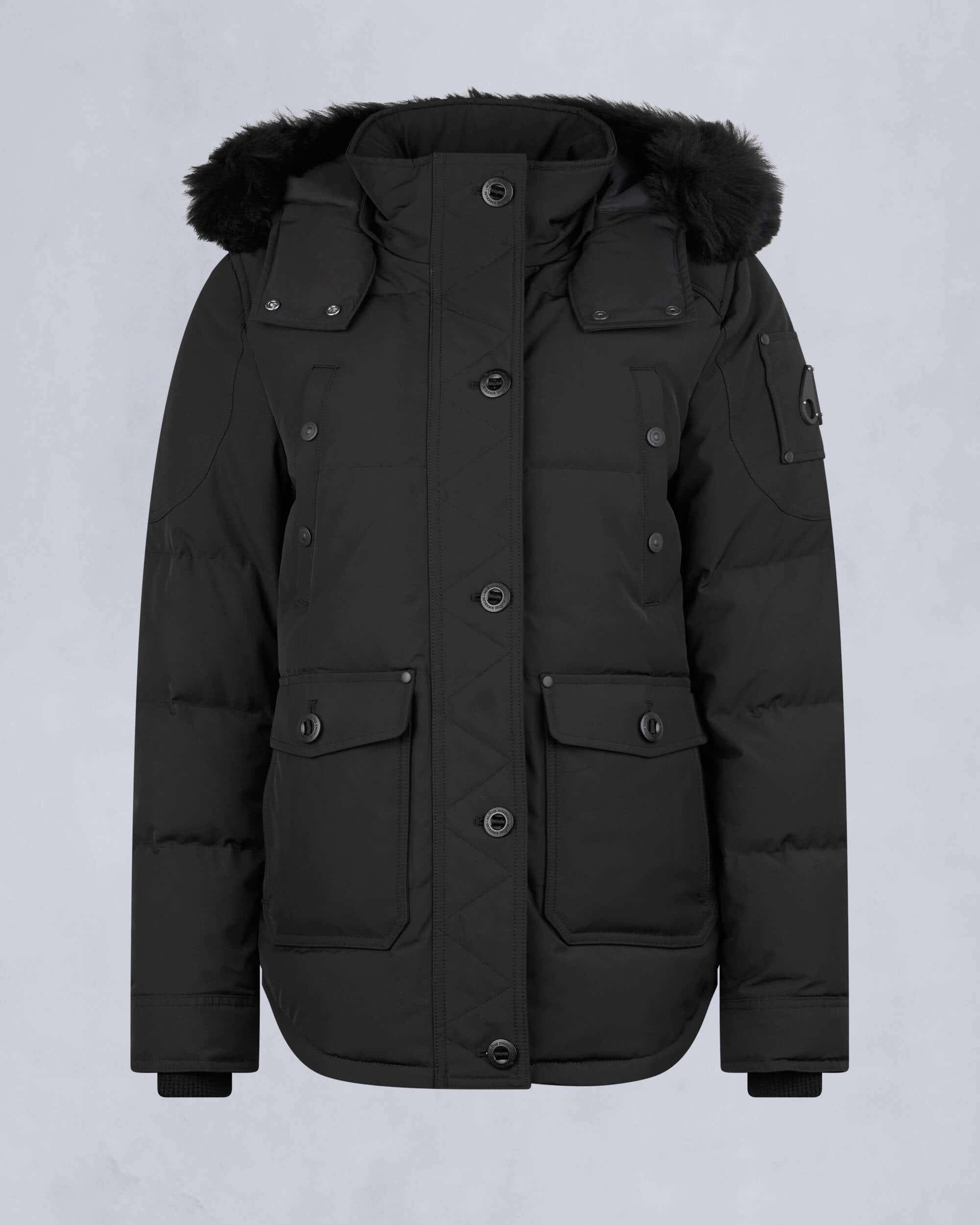 ONYX ANGUILLE SHEARLING JACKET - 1