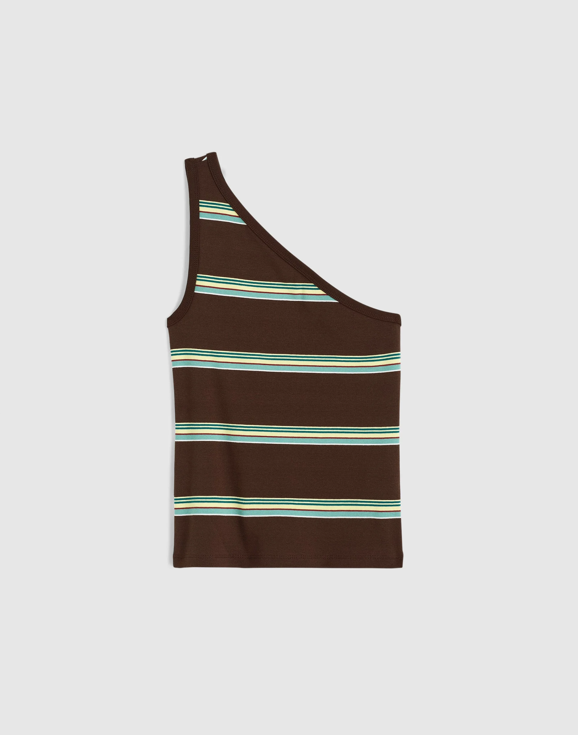 Madewell x Shopbop '90s One-Shoulder Tank in Compact Cotton - 1