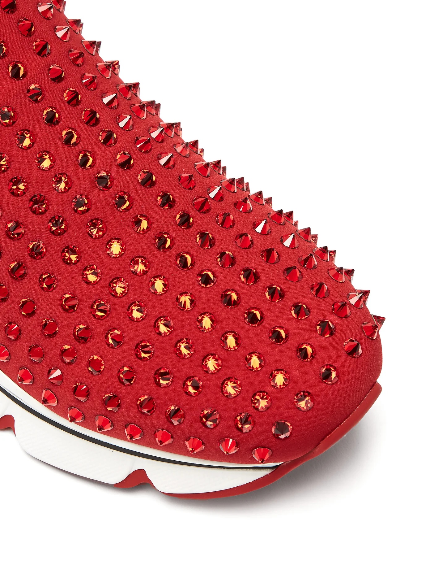 Spiky Sock crystal-studded neoprene trainers - 6