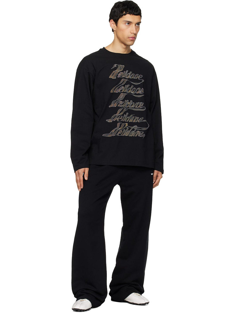 We11done Black 'WE11DONE' Multi Logo T-shirt outlook
