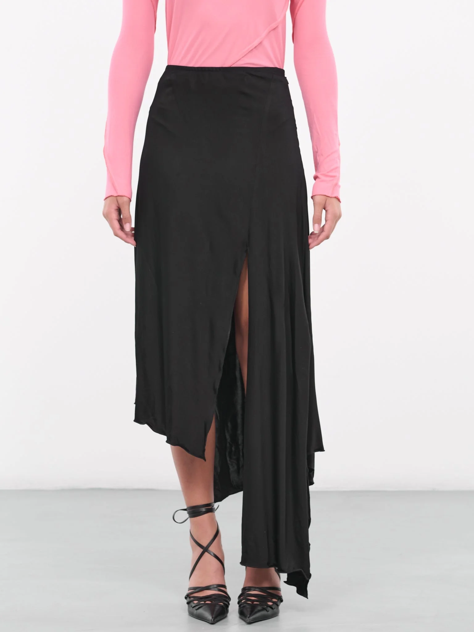 Drape Midi Skirt - 1