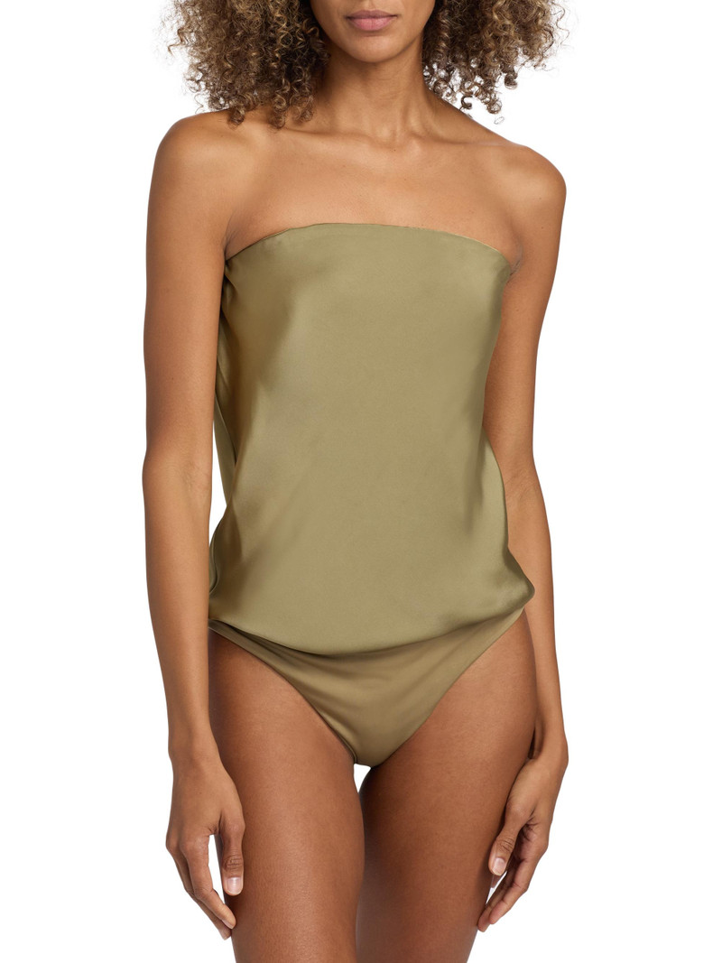 Women's Ruben Strapless Bodysuit - Safari 6