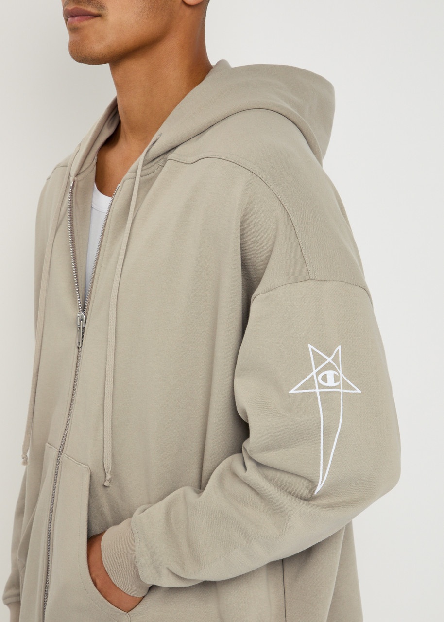 Rick Owens X Champion Jumbo Jason's Hooded Cotton Sweatshirt - 5