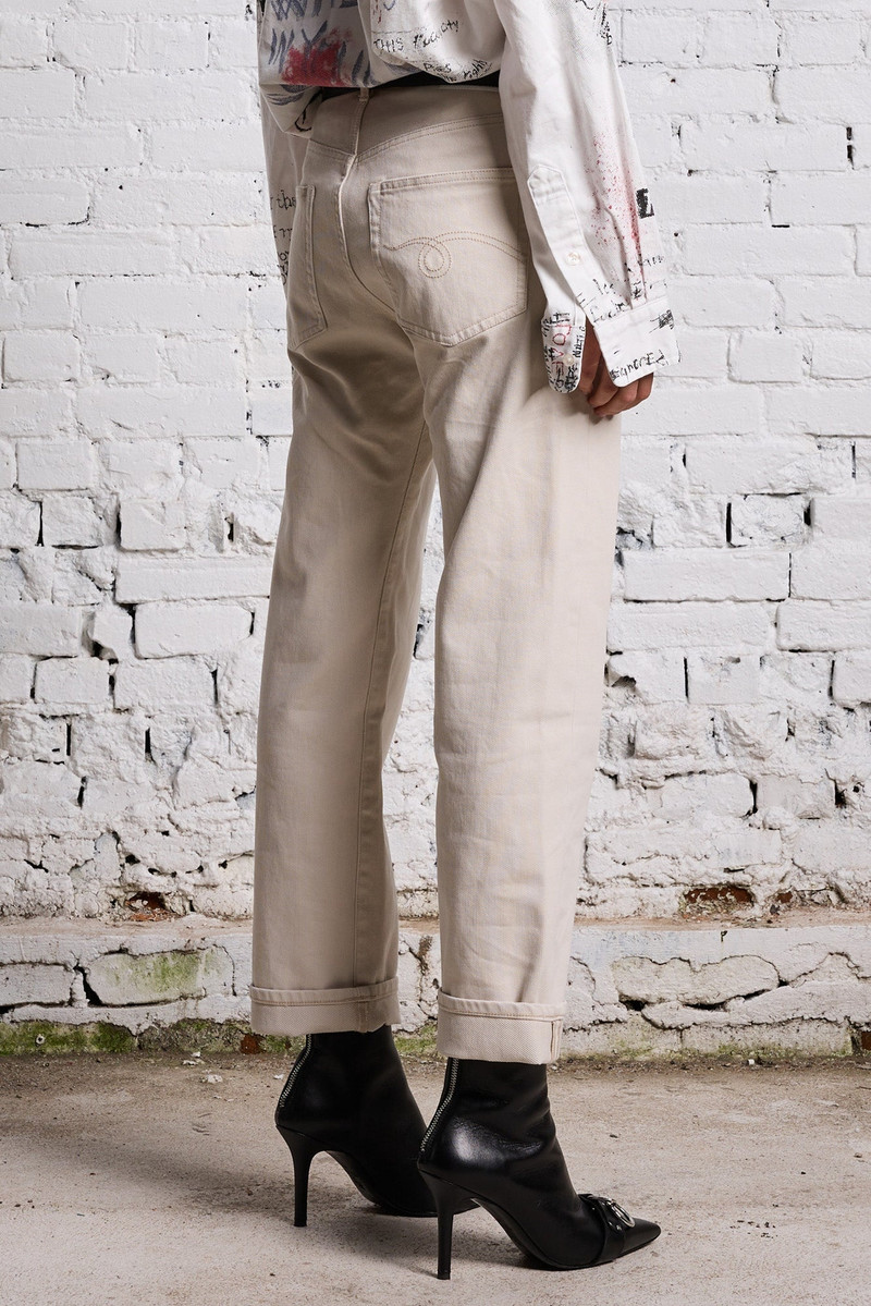 BOYFRIEND JEAN - ECRU BEDFORD CORD 5