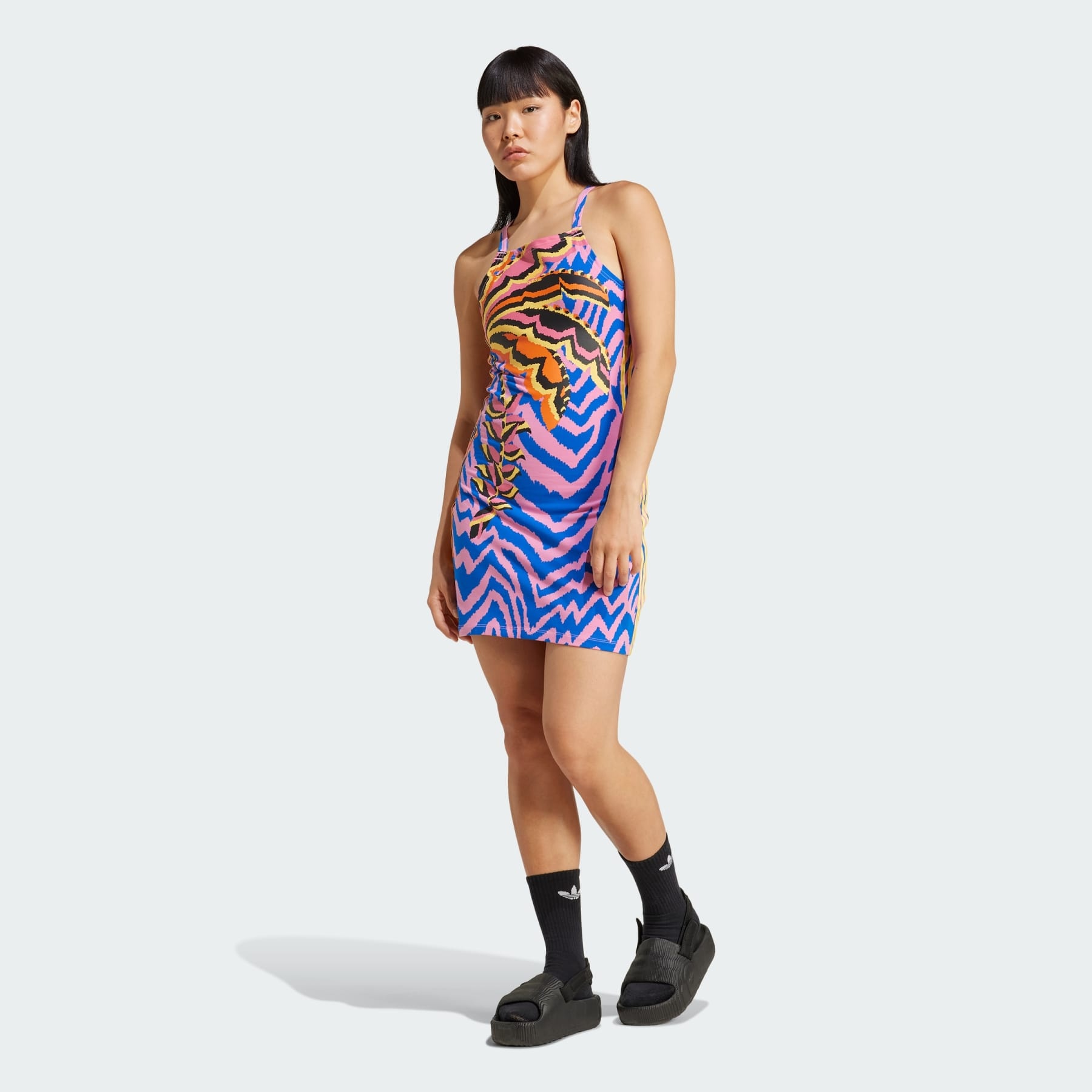adidas X FARM Rio 3-Stripes Mini Dress - 2