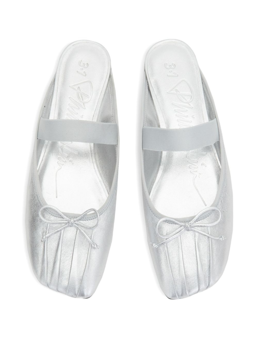 bow-detail elasticated-strap mules - 4