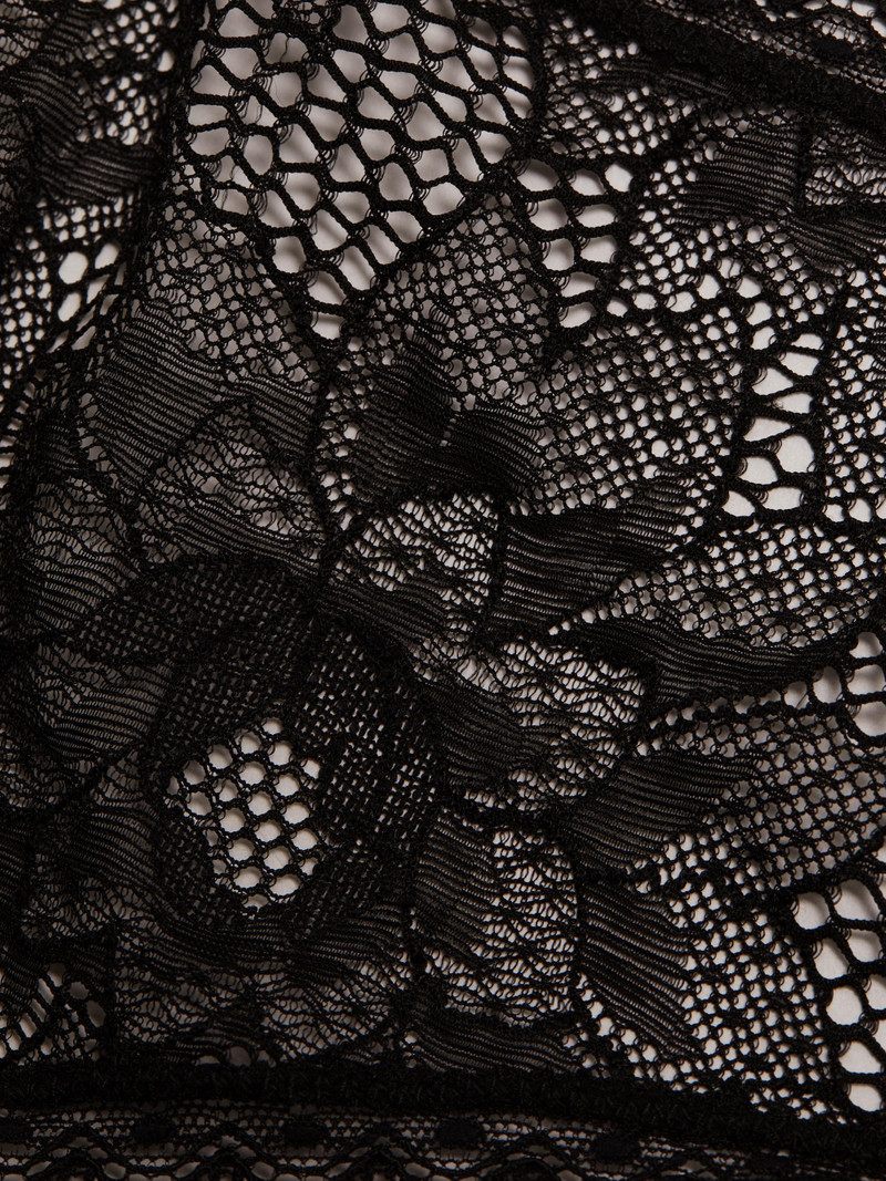 Women's Dahlia Lace Bandeau Bra - Black 6