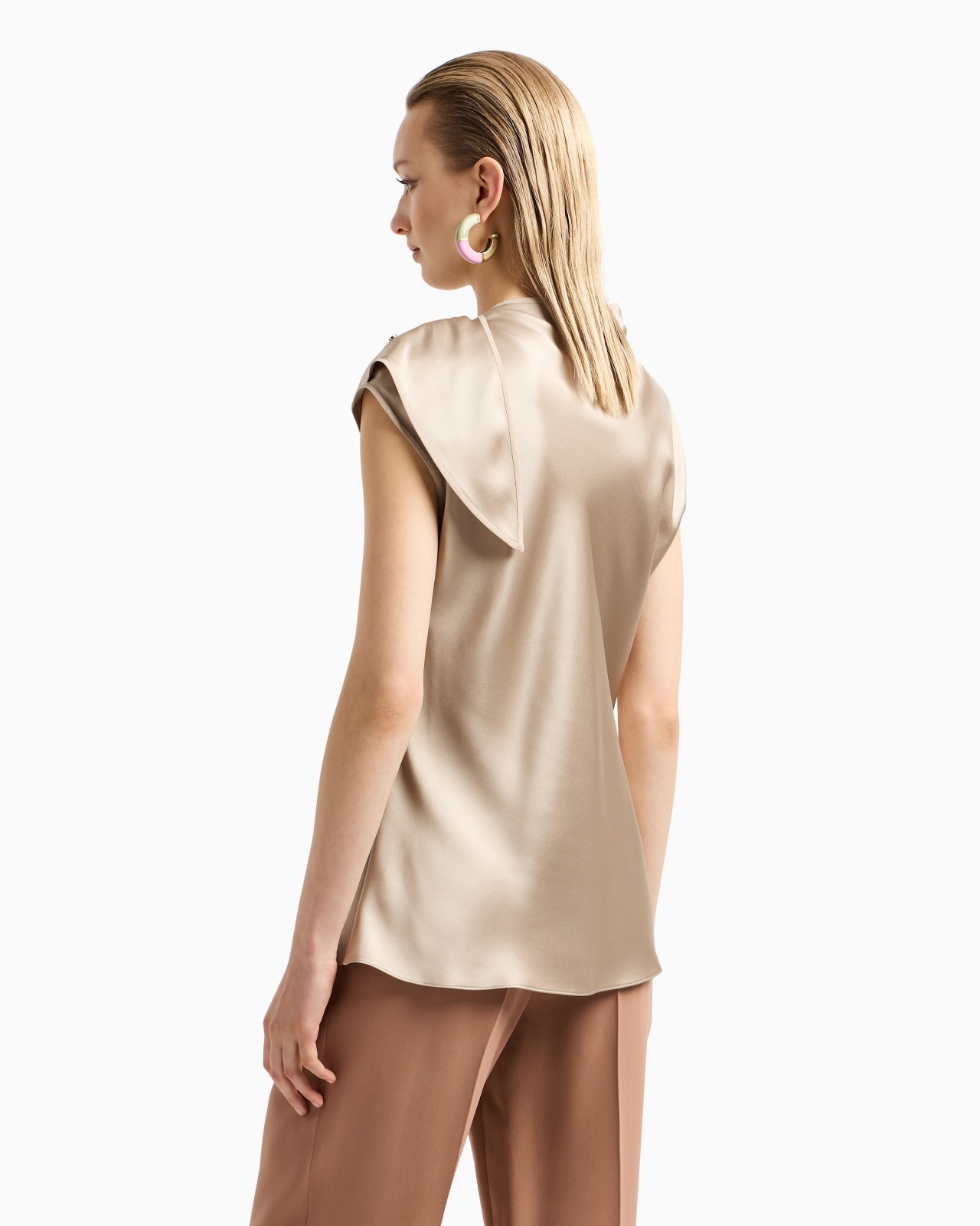 BLOUSE IN DOUBLE SILK SATIN - 3