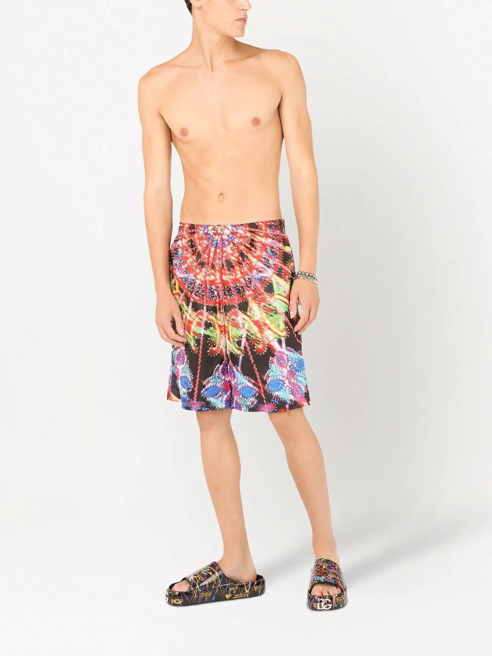 graphic-print swimming shorts - 2