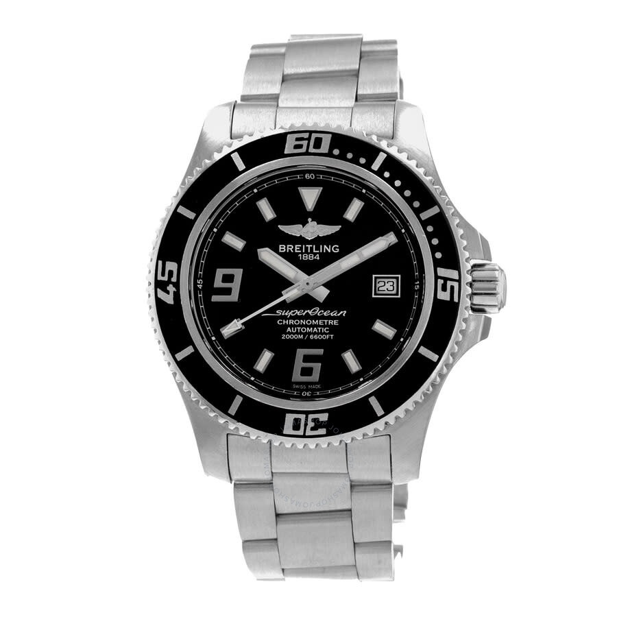 Pre-owned Breitling Superocean 44 Automatic Chronometer Black Dial Men's Watch A17391 - 3