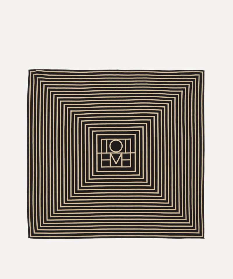 TOTEME Signature Monogram Silk Scarf outlook