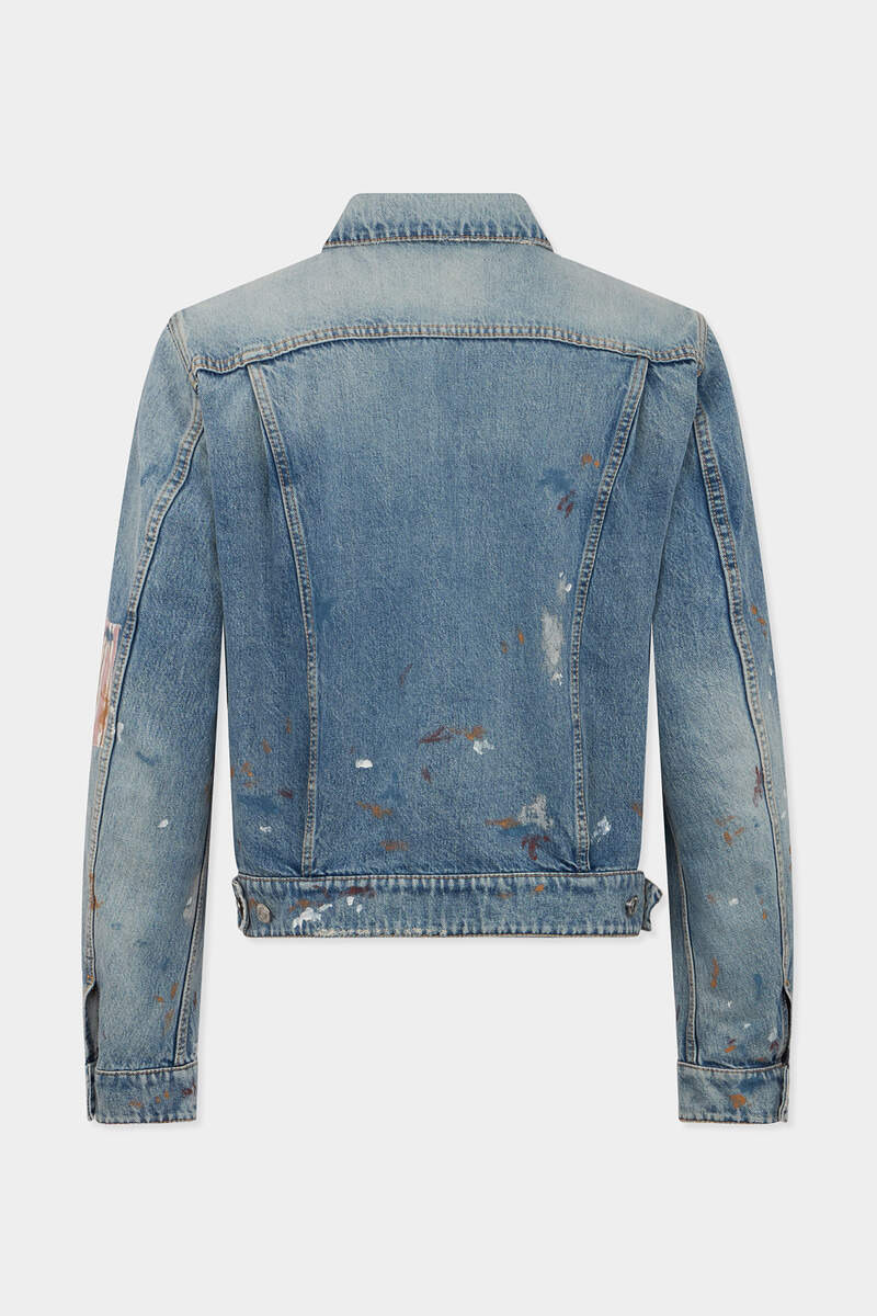 DSQUARED2 MEDIUM MANIFESTO WASH REBEL JEAN JACKET outlook
