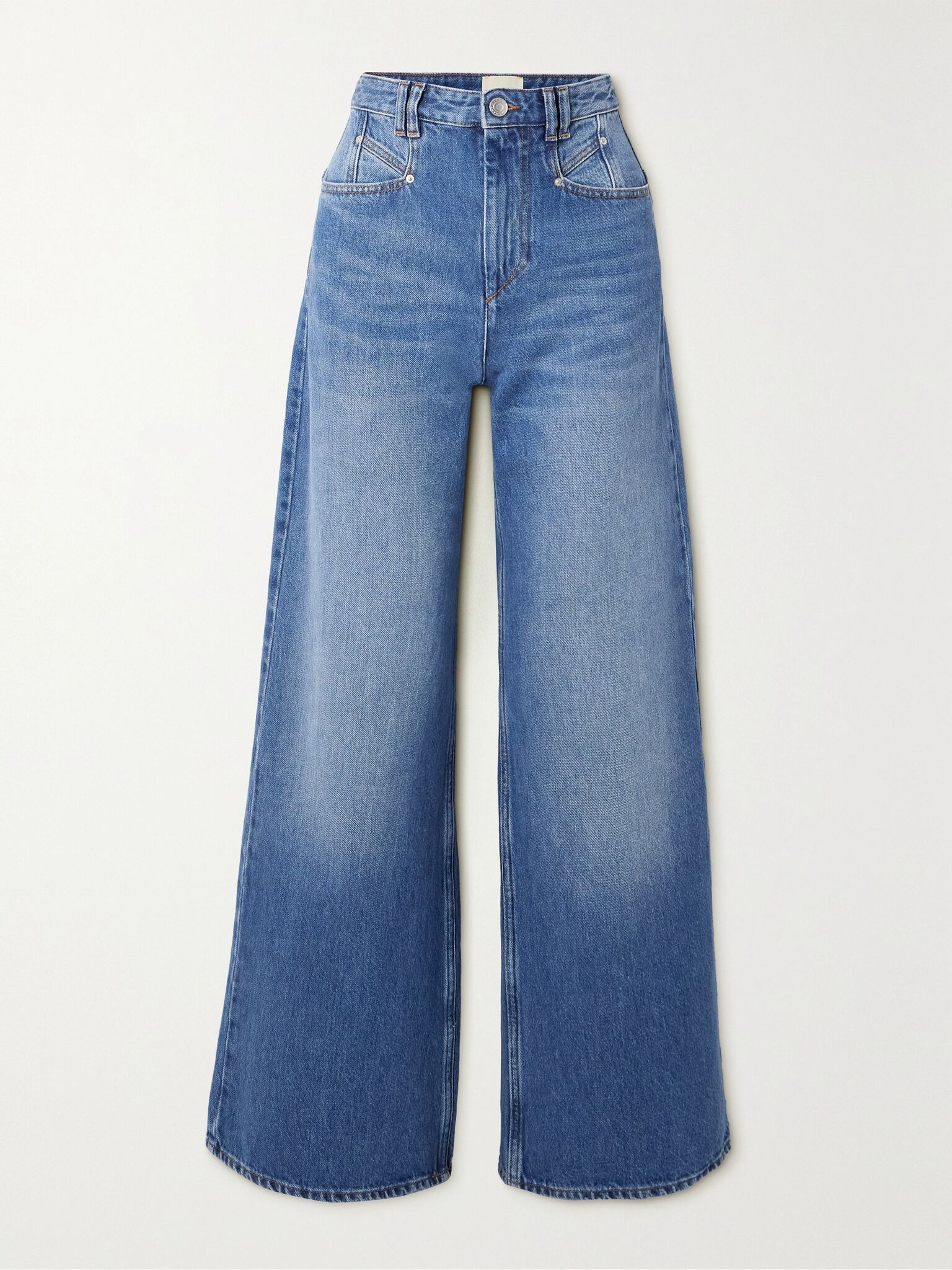 Lemony high-rise wide-leg jeans Mid denim - 1