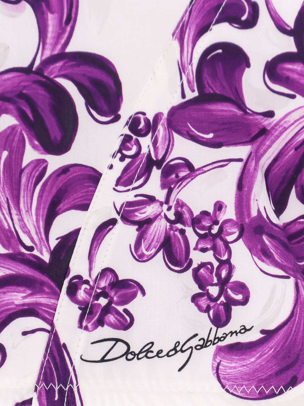 Dolce & Gabbana Cotton Blend Bustier Top With Maiolica Print - 5