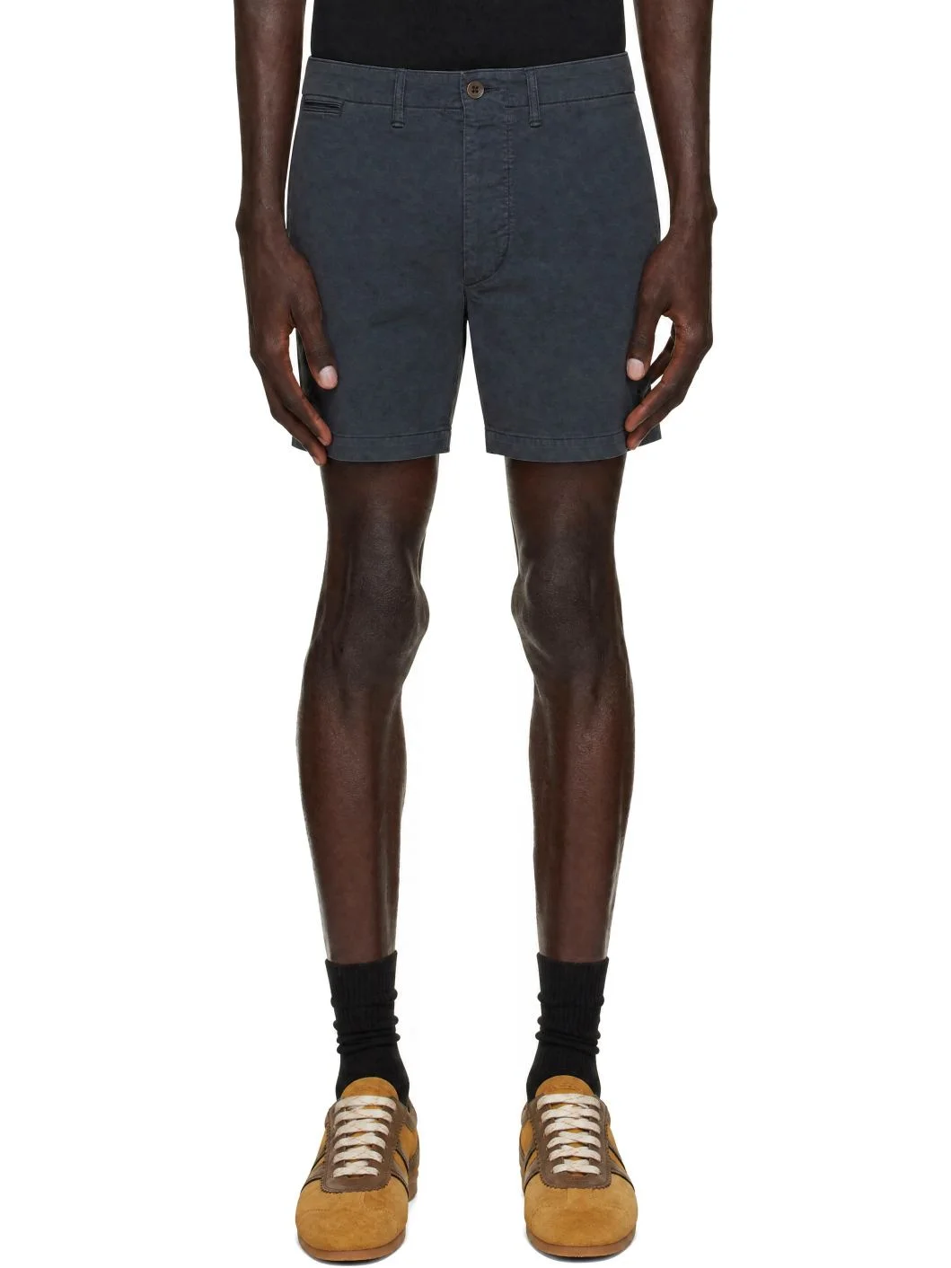 Navy Chino Officer Shorts - 1