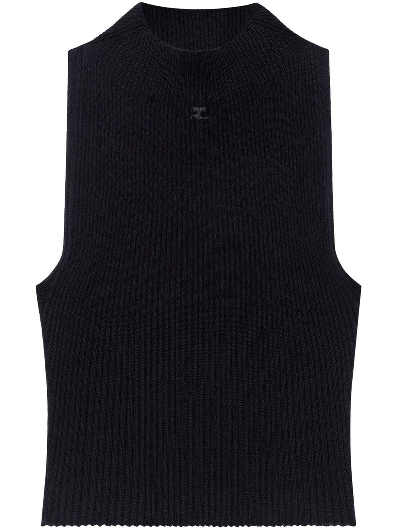 cropped ribbed tank top 1
