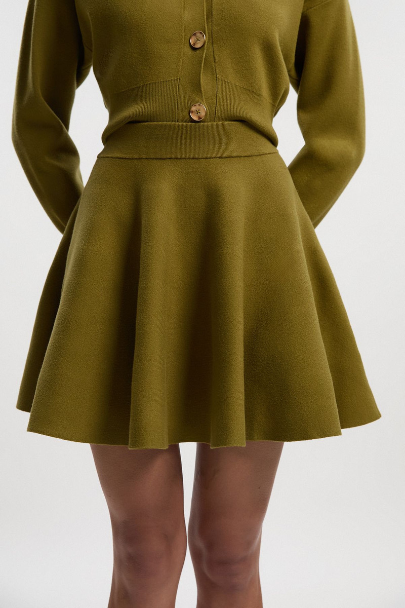 KAREN MILLEN Compact Yarn Full Knitted Skirt outlook