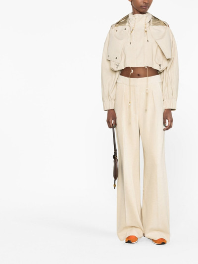 JACQUEMUS wide-leg flared trousers outlook