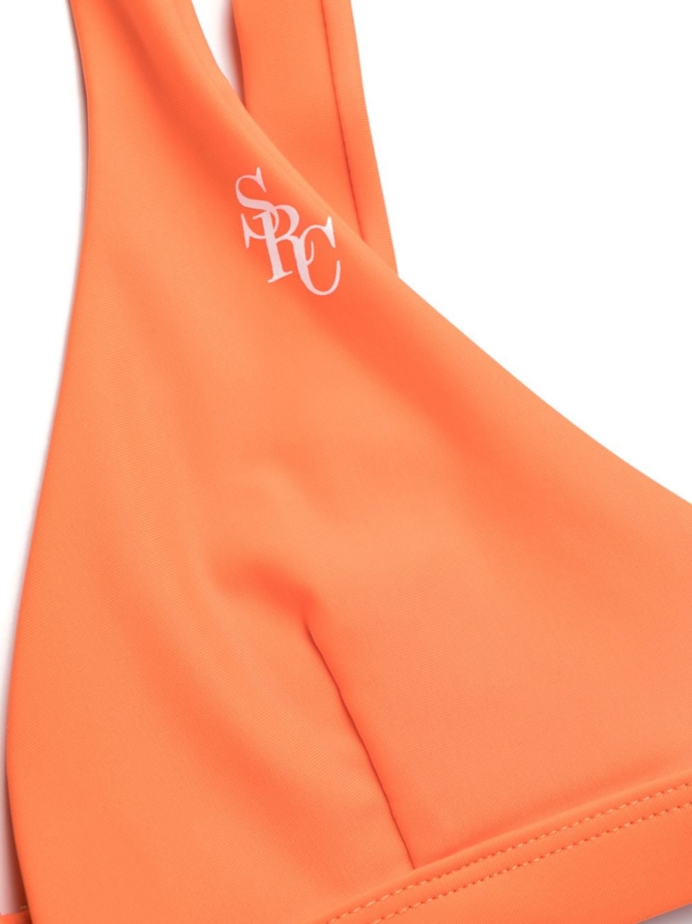 logo-print triangle bikini top - 3