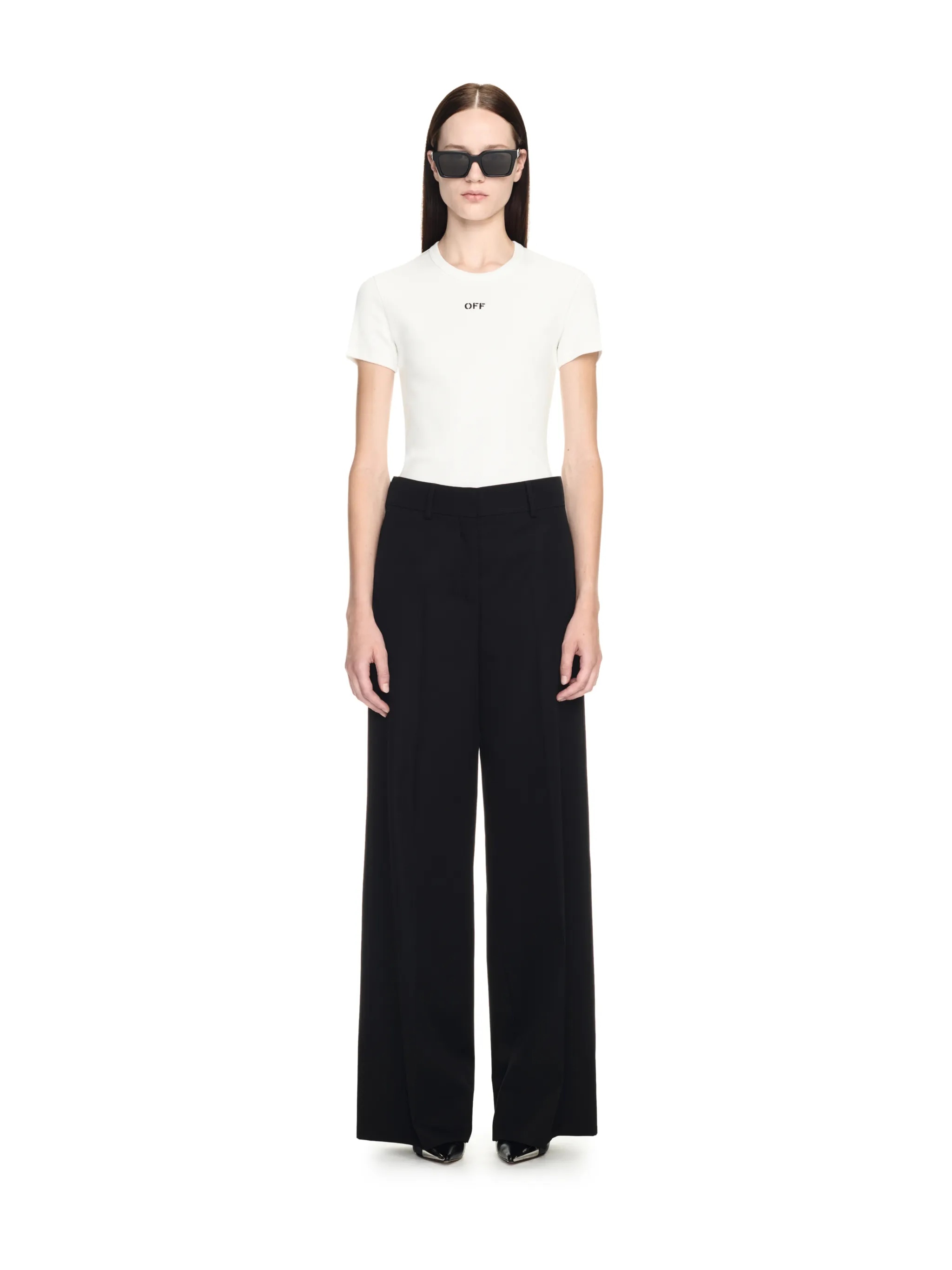 Off-White Off Stamp Rib Basic Tee | REVERSIBLE