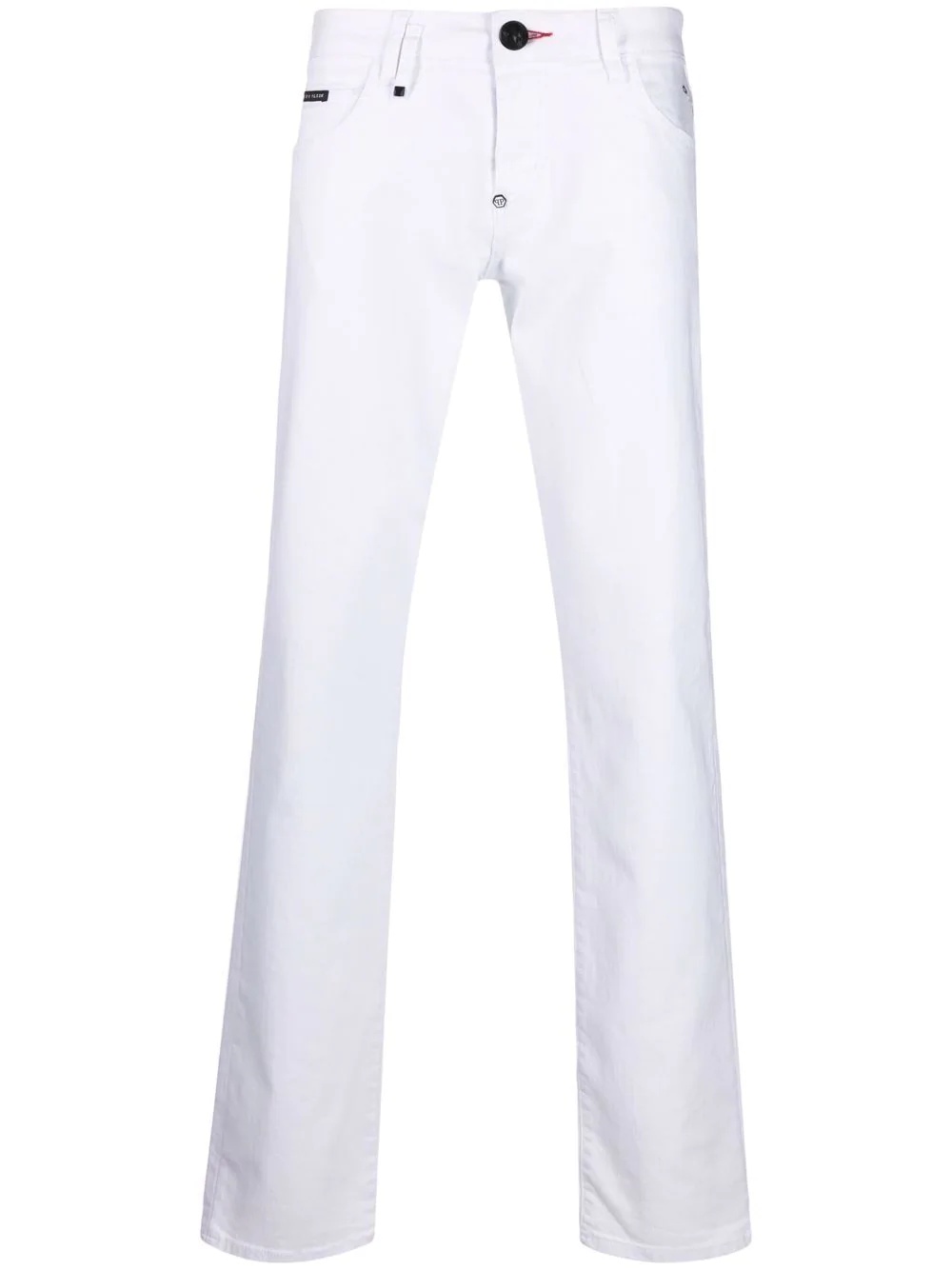 mid-rise straight-cut jeans - 1