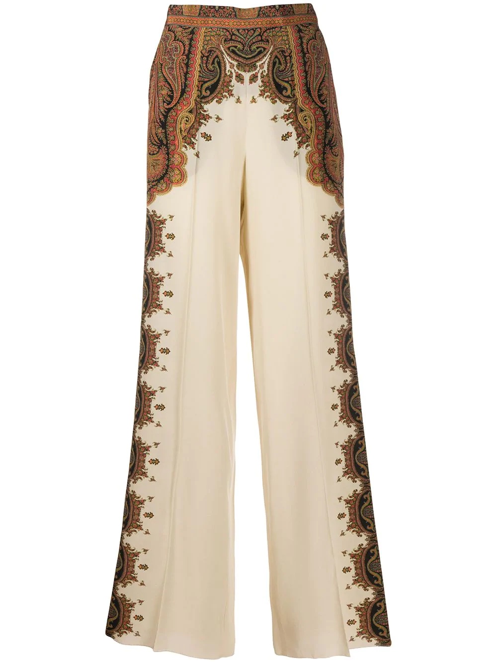 paisley-print palazzo trousers - 1