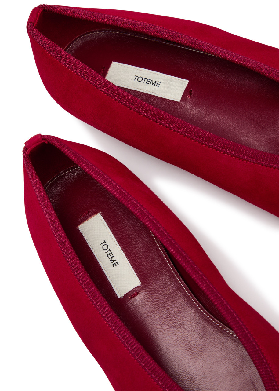 Toteme Minimalist Suede Ballet Flats - 4