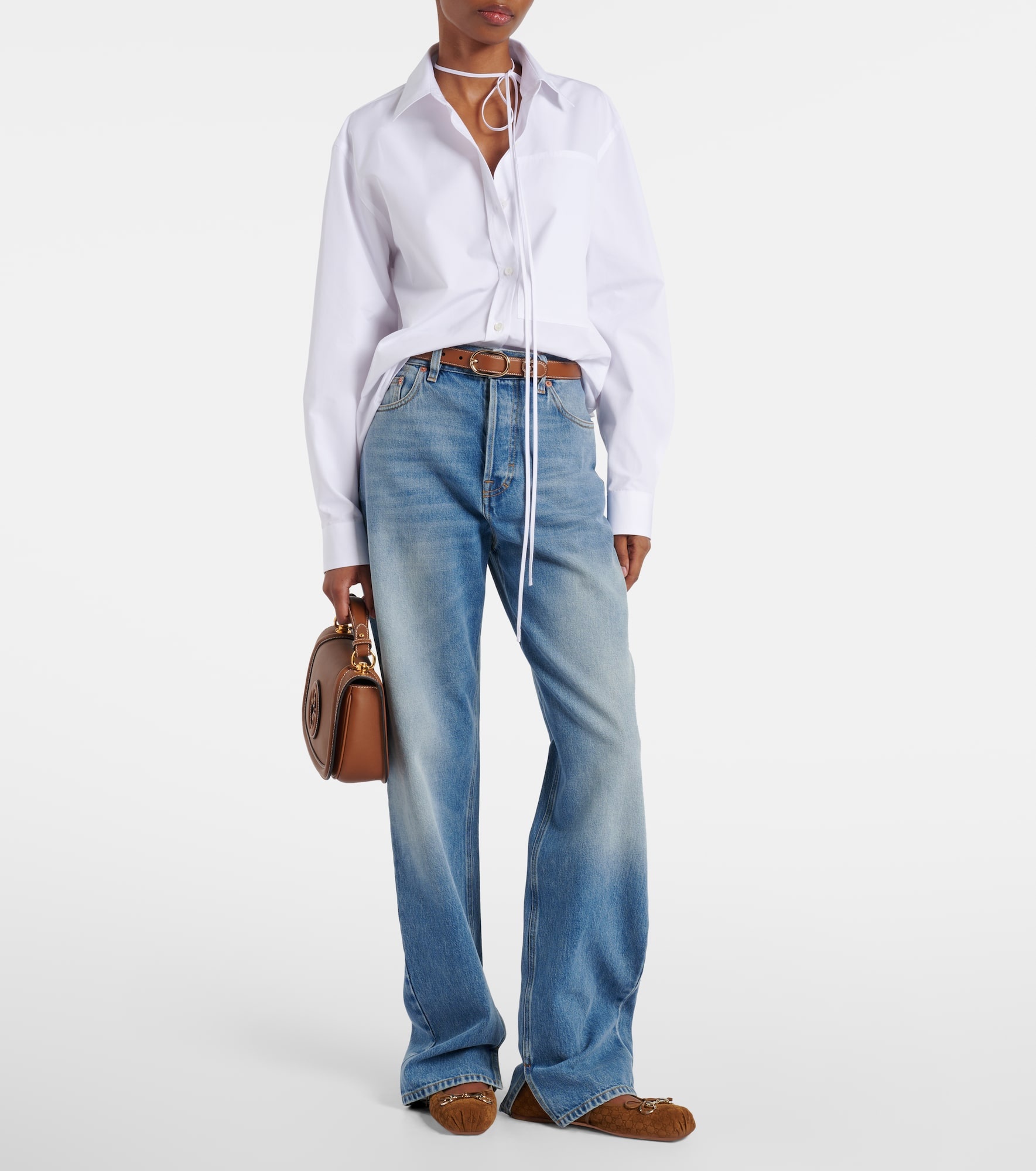Logo cotton poplin shirt - 2