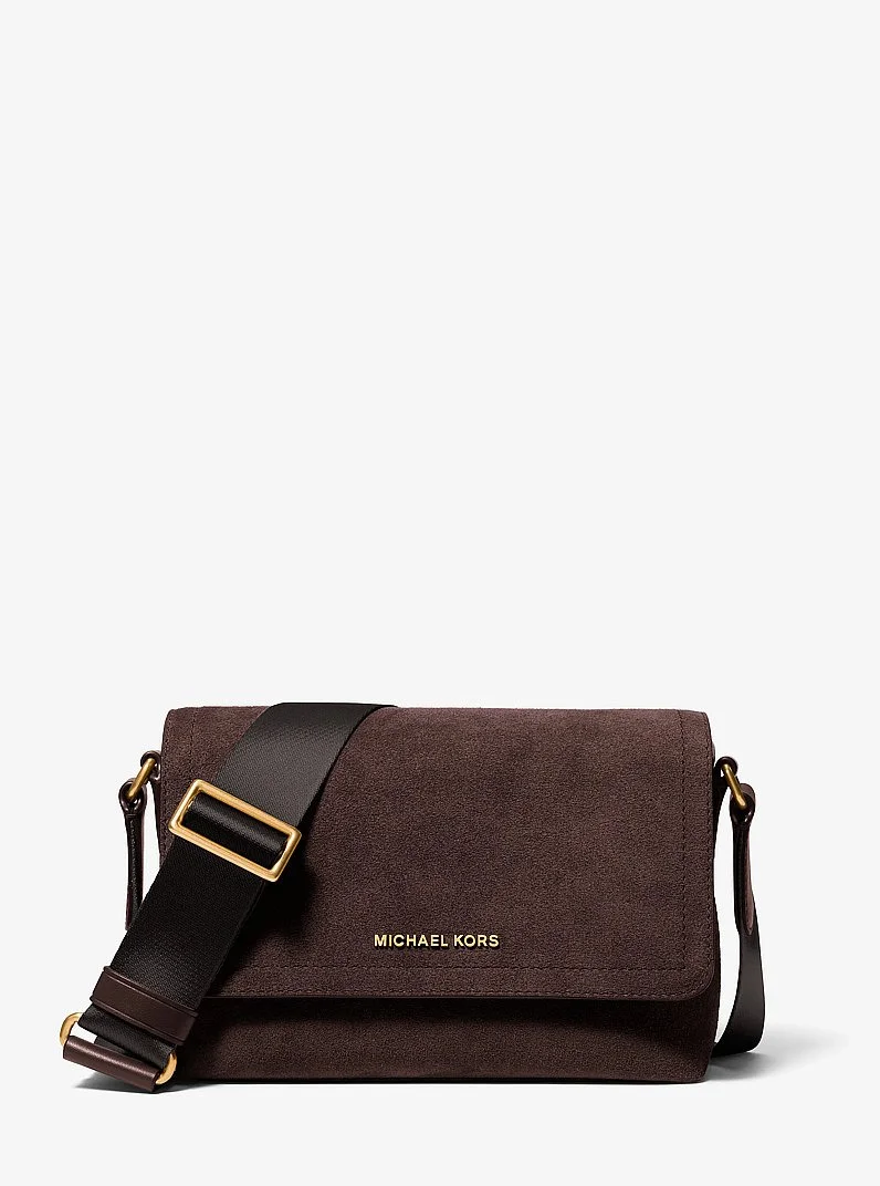 Hudson Mini Suede Messenger Bag - 1