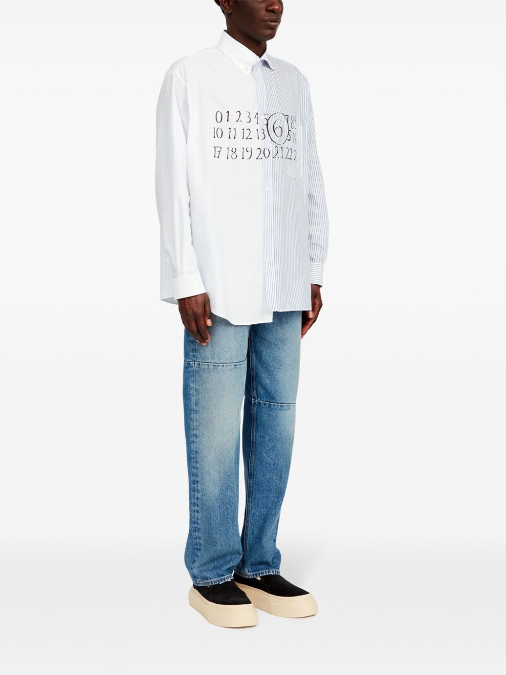 asymmetric cotton shirt - 3