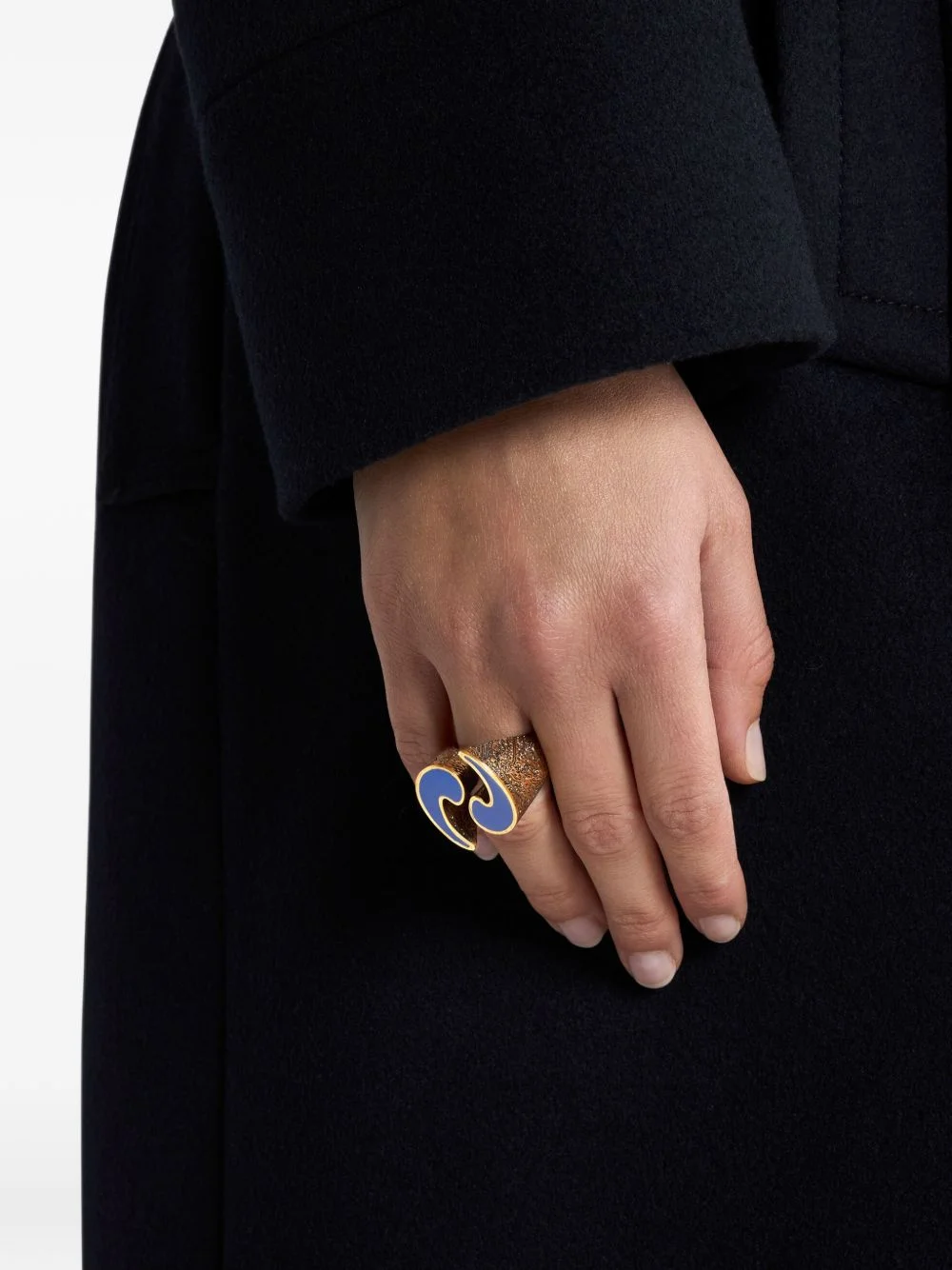 enamelled Paisley ring - 1