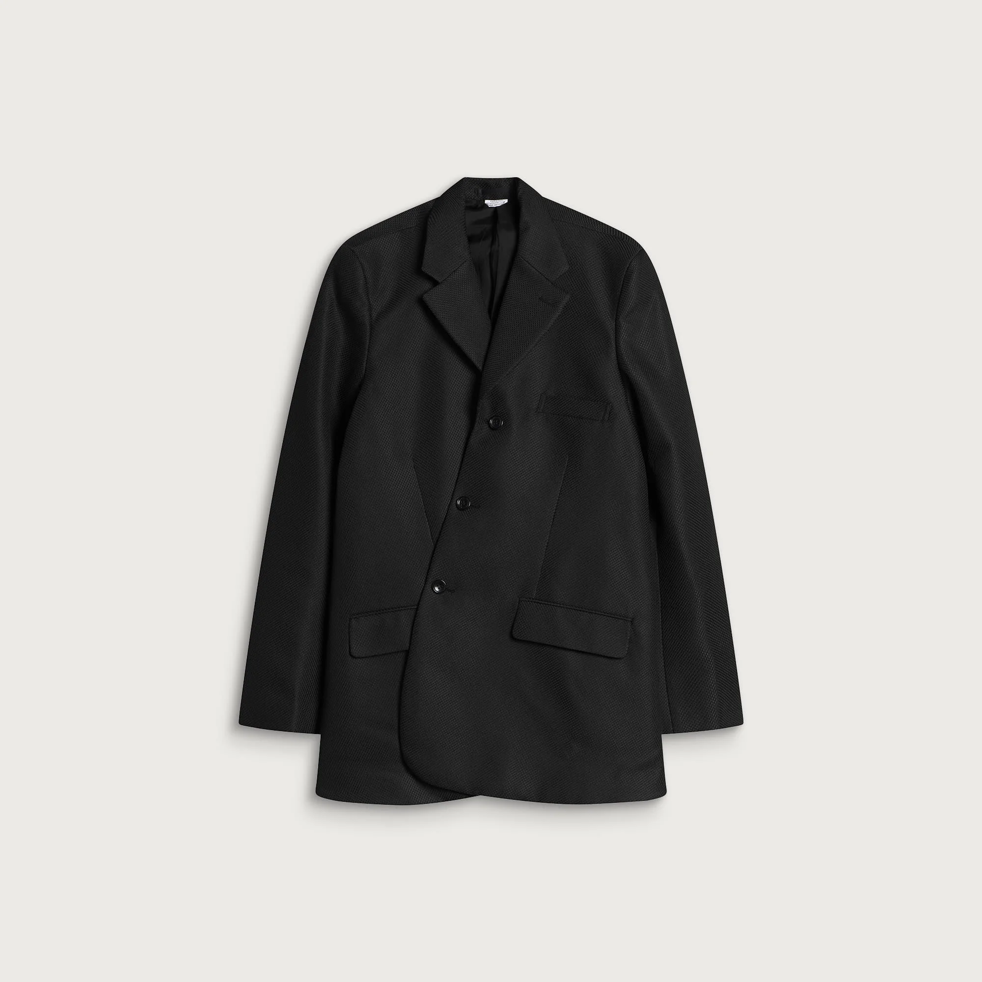 Comme des Garçons Homme Plus Dobby Cloth Asymetric Blazer - 1
