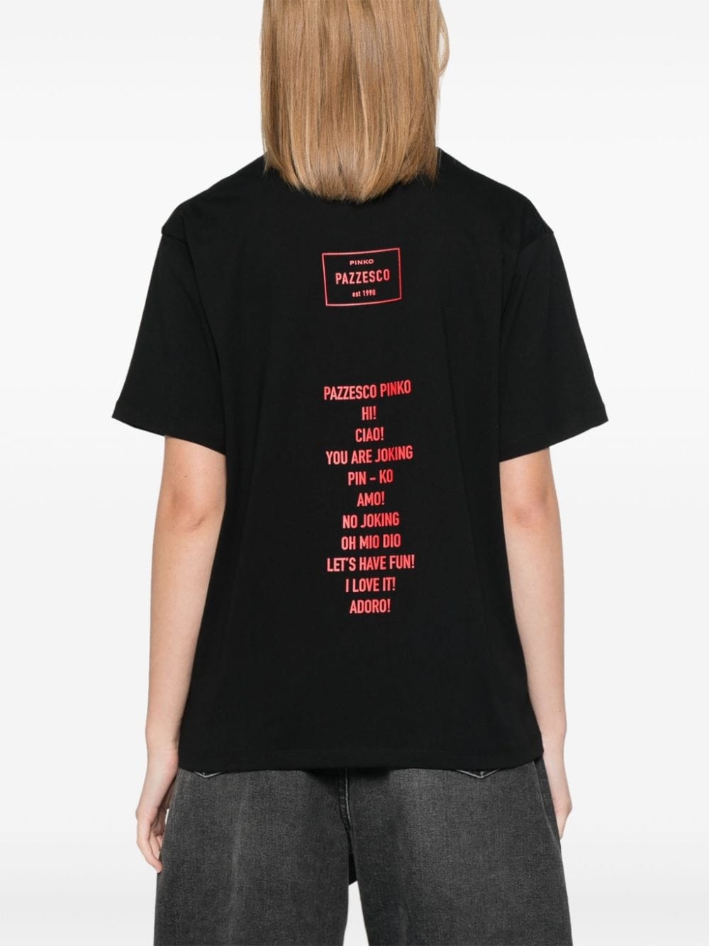 text-print T-shirt - 4