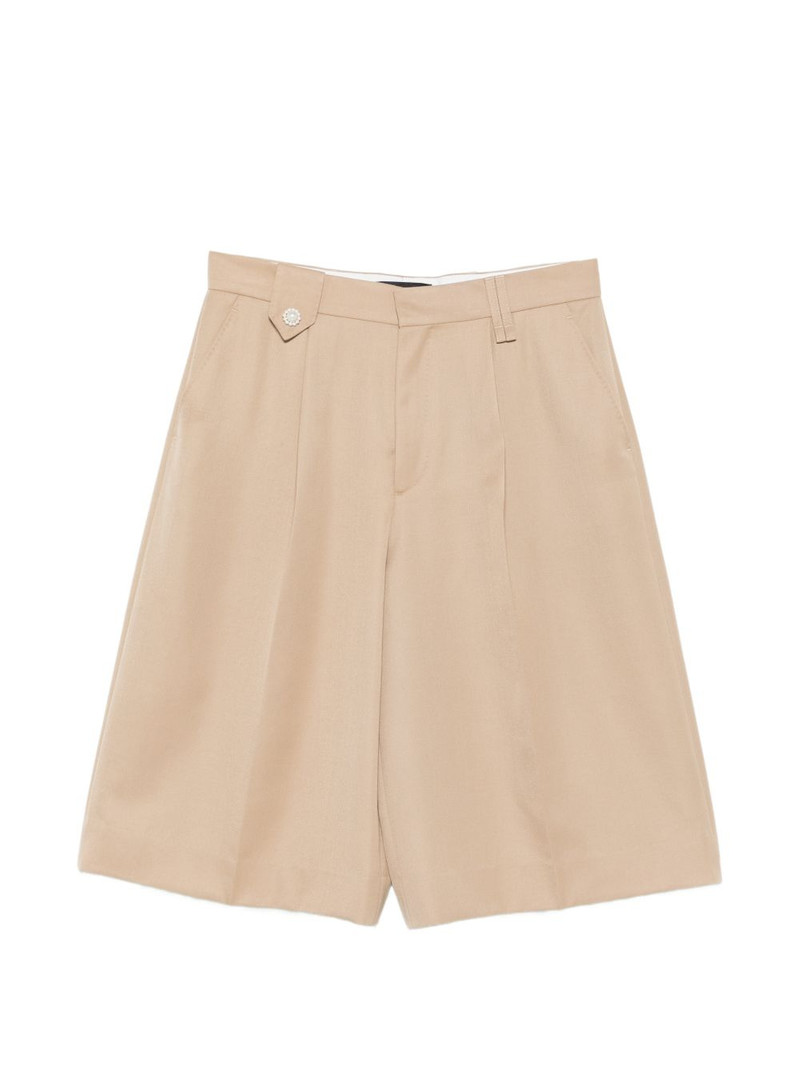 faux pearl-detail shorts 1