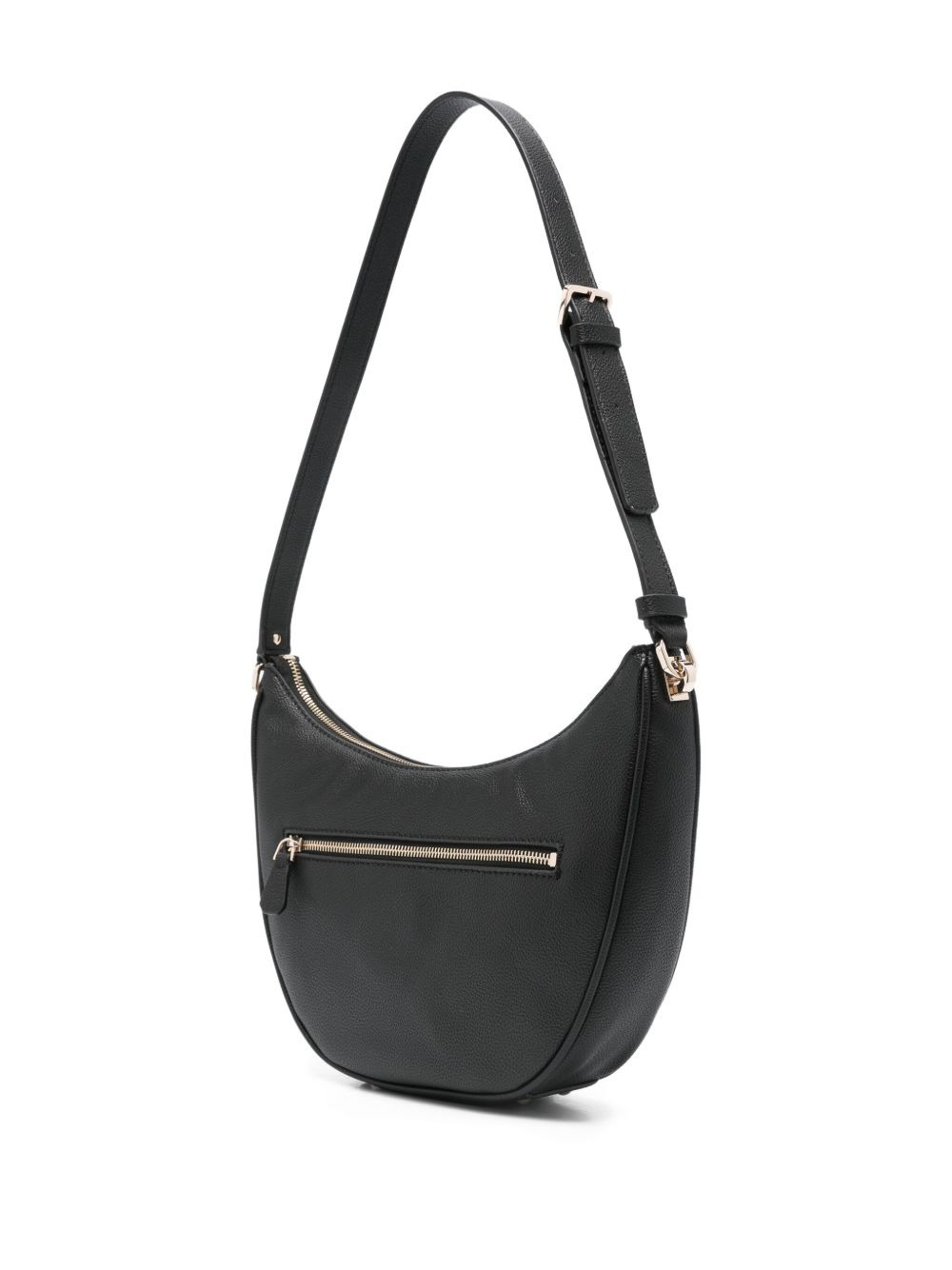 logo-plaque crescent shoulder bag - 2