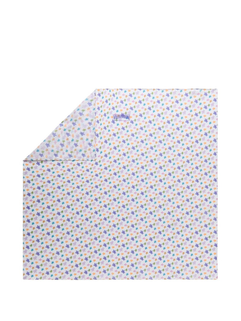 turtle-print square bandana scarf 1