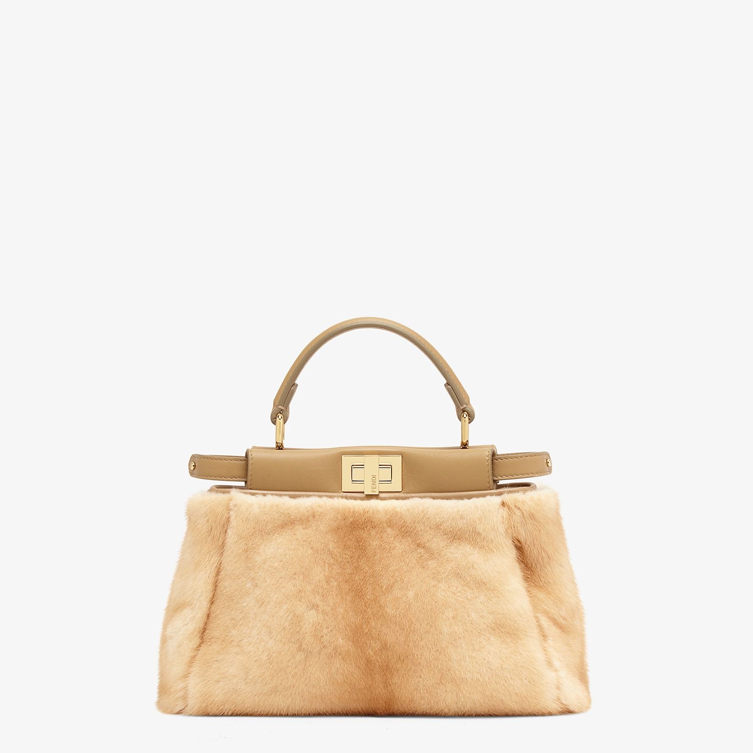 Natural mink bag - 1